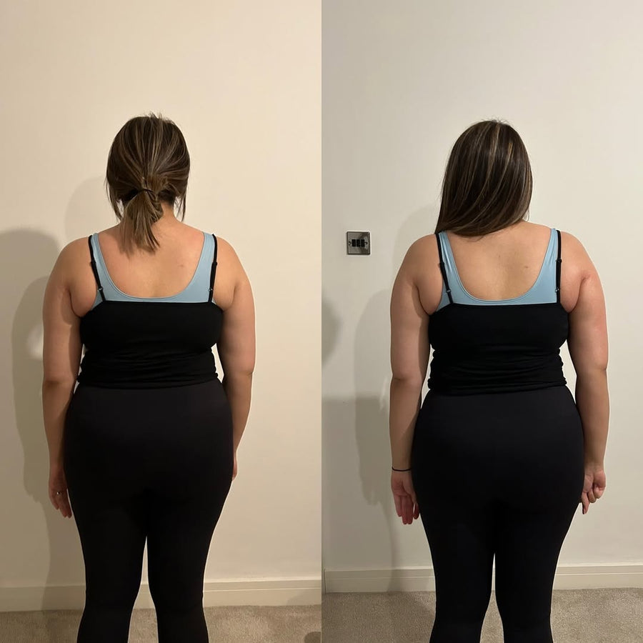 Customer before and after