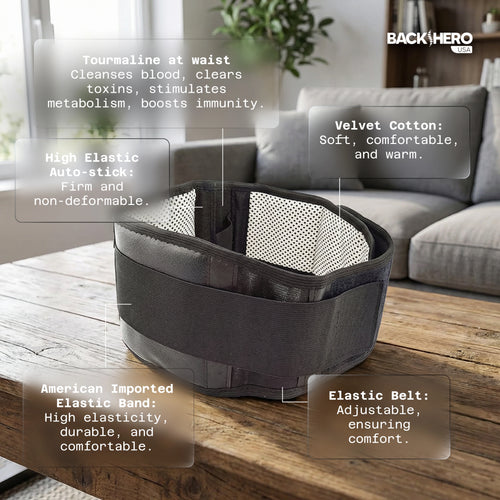 Back Hero USA Tourmaline Lumbar Support Belt