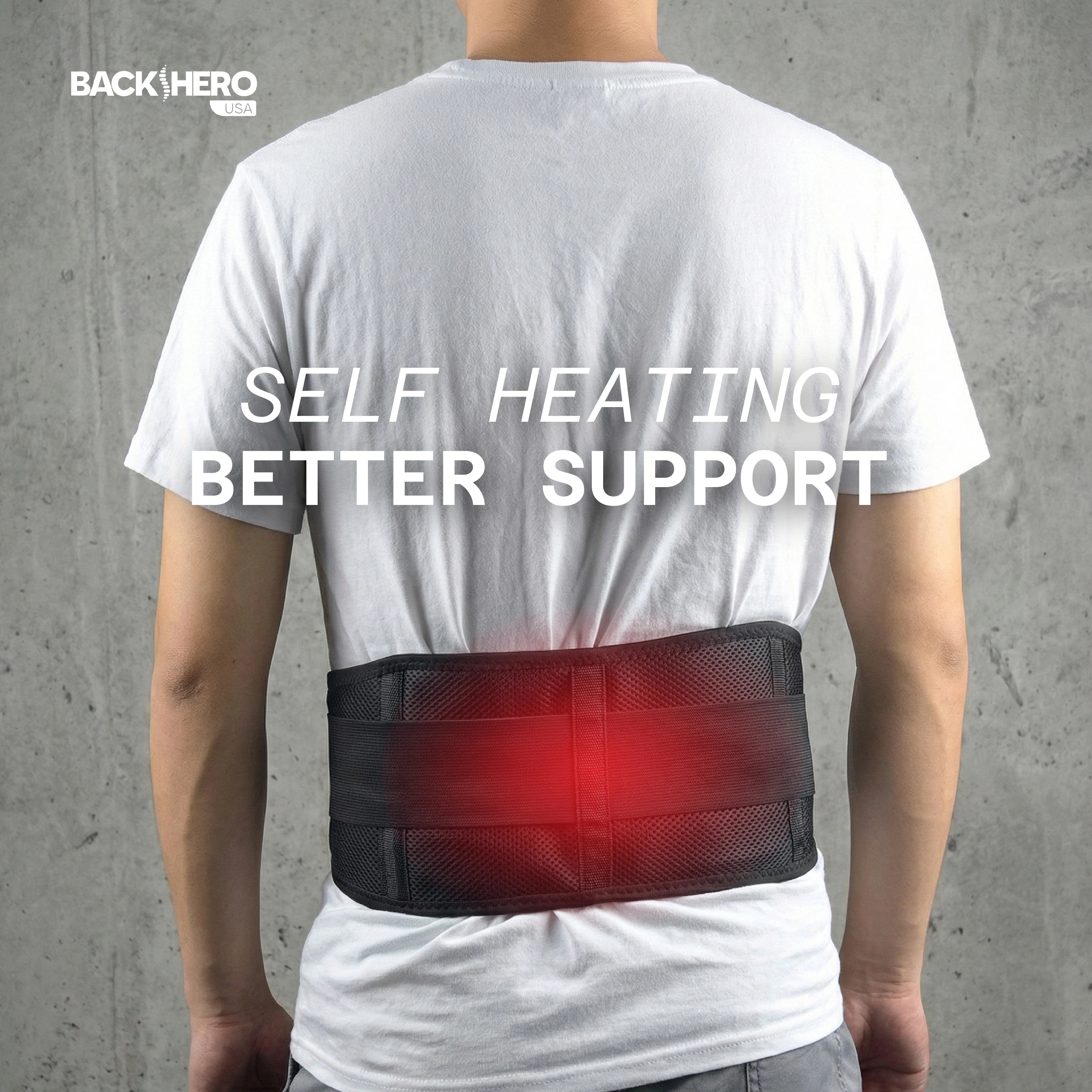 Back Hero USA Tourmaline Lumbar Support Belt