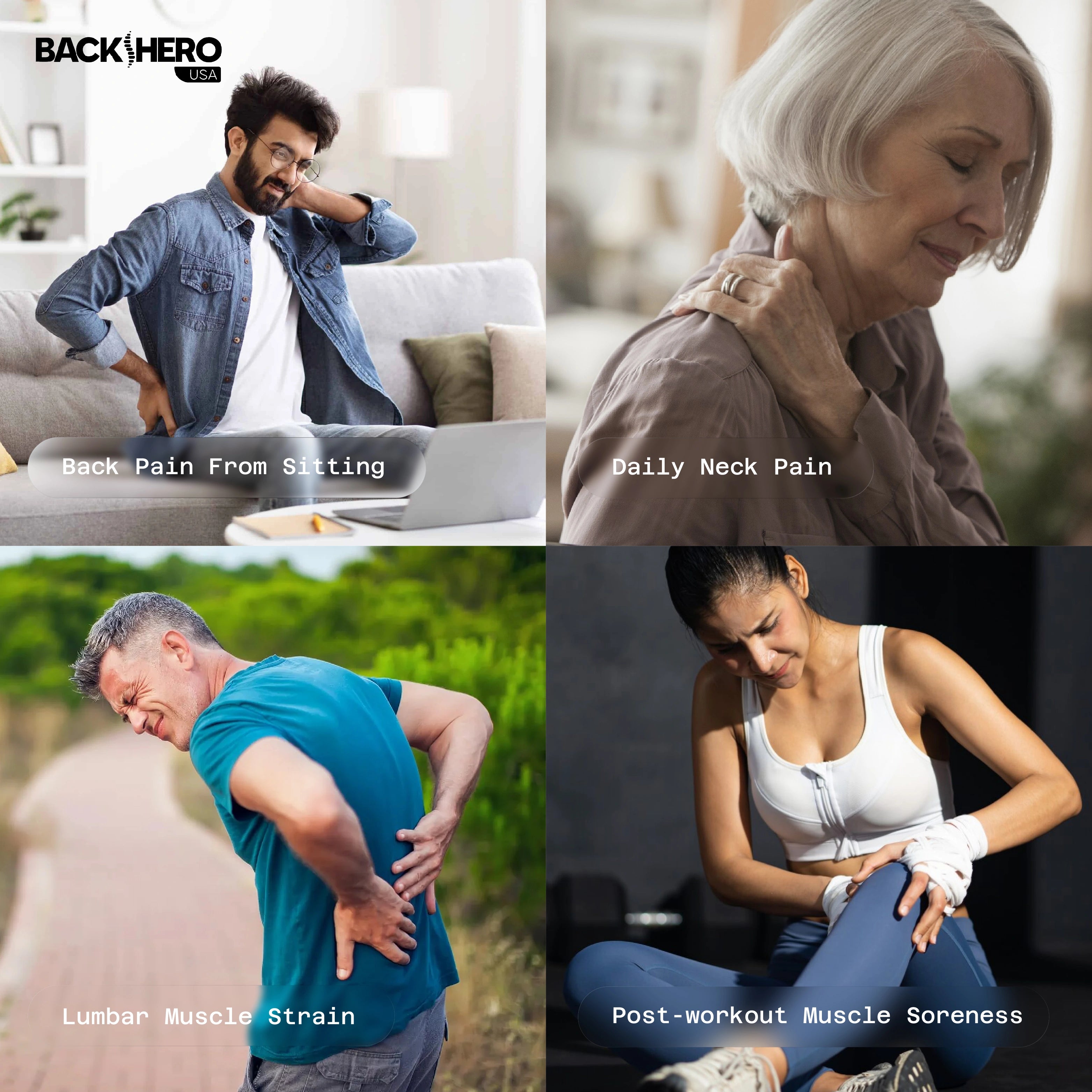 Back Hero USA 16-Head Massage Gun