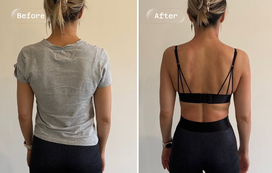 Customer before and after