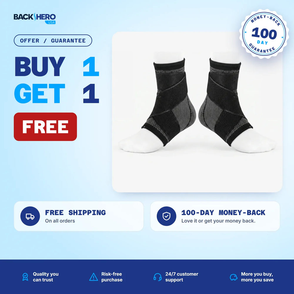 Back Hero USA Foot Sleeve: Buy 1, Get 1 FREE