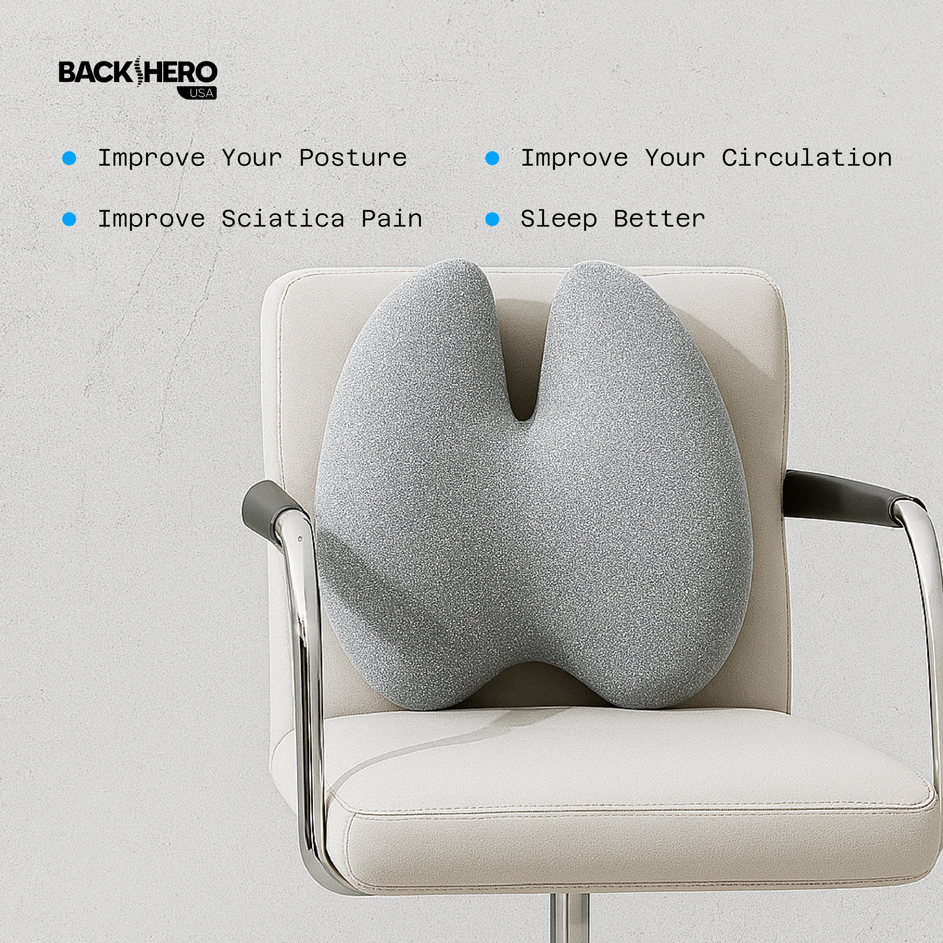 Back Hero USA Lumbar Support Cushion