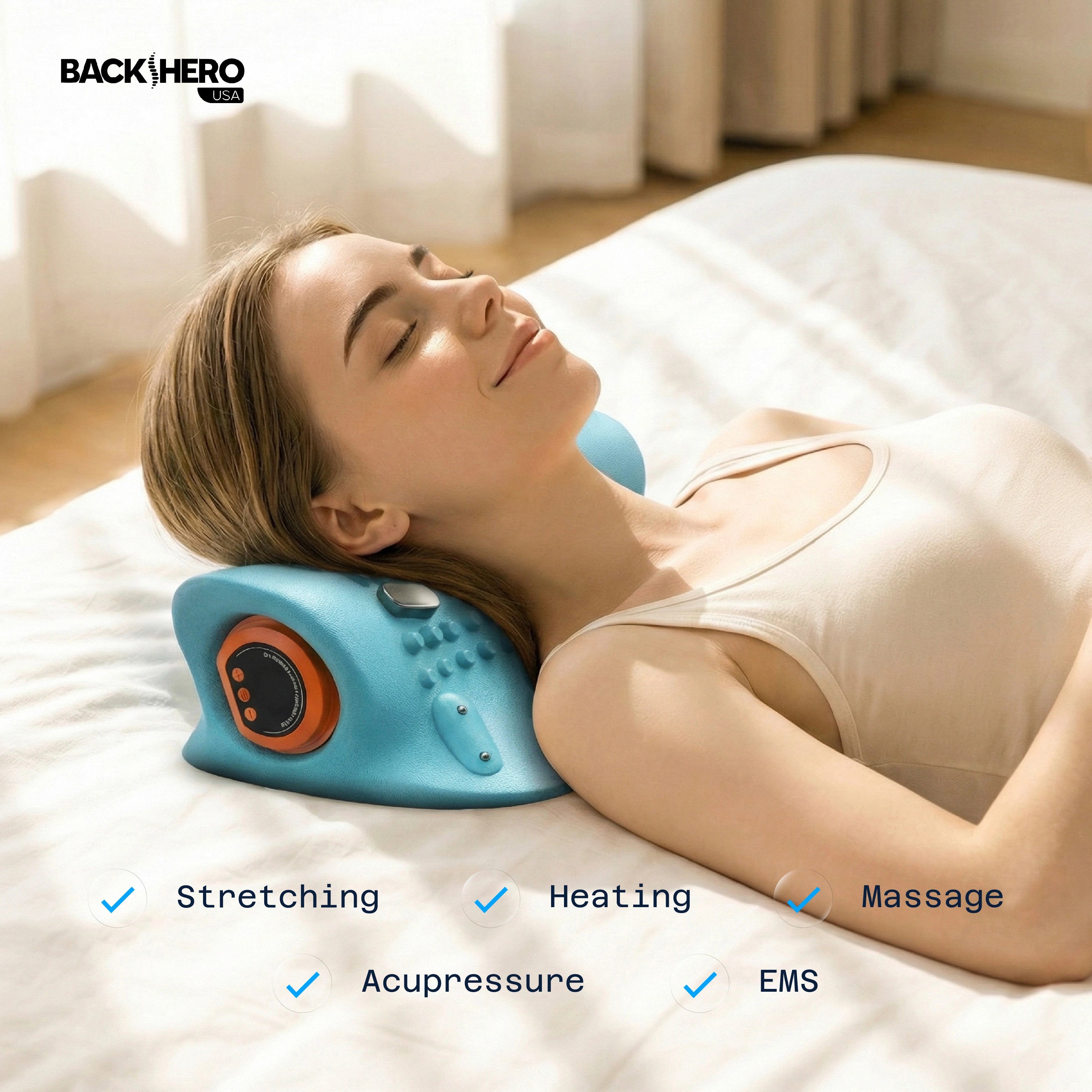 Back Hero USA Pain Relief Neck Massager with Heat