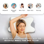 Back Hero USA Butterfly Memory Foam Neck Pillow