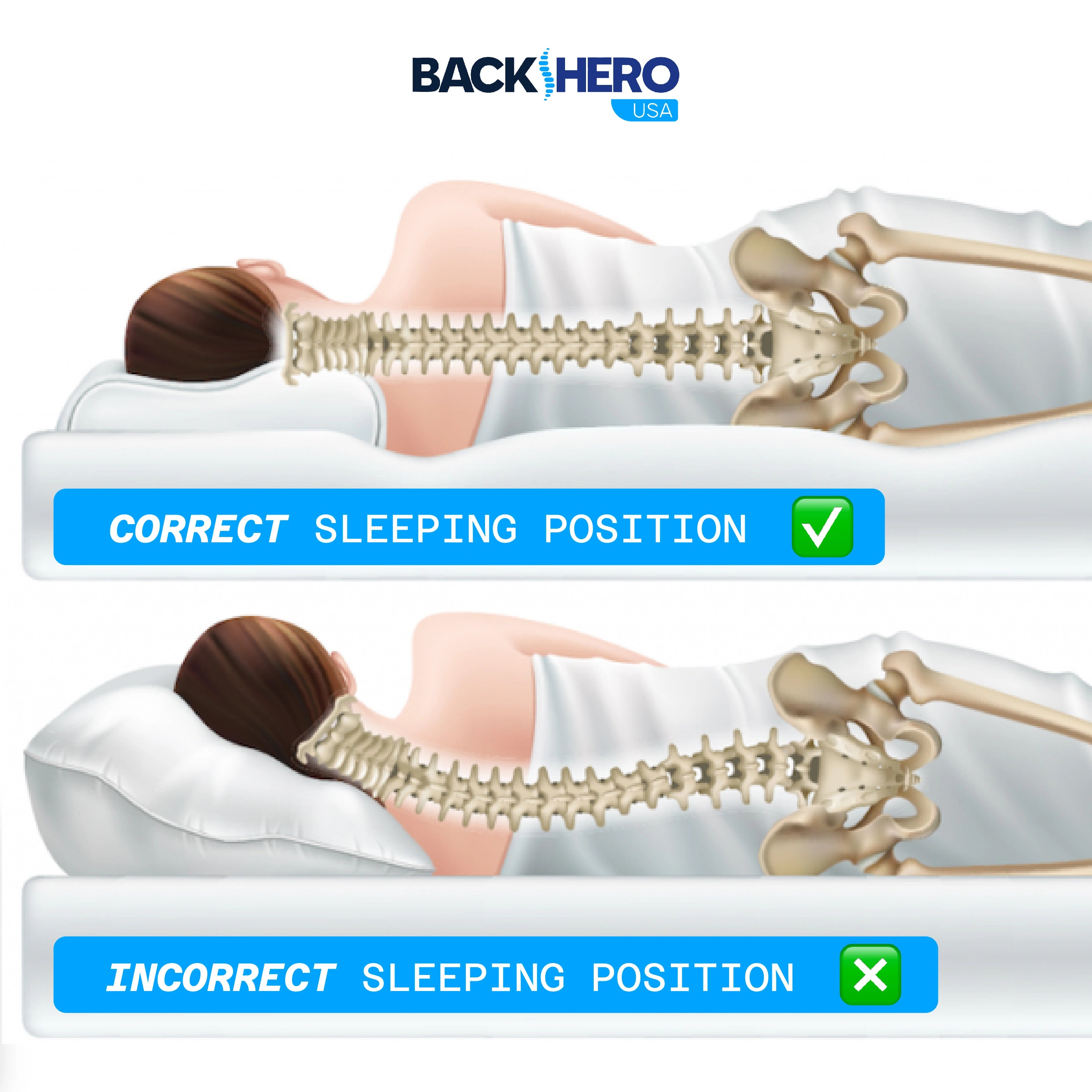 Back Hero USA Butterfly Memory Foam Neck Pillow