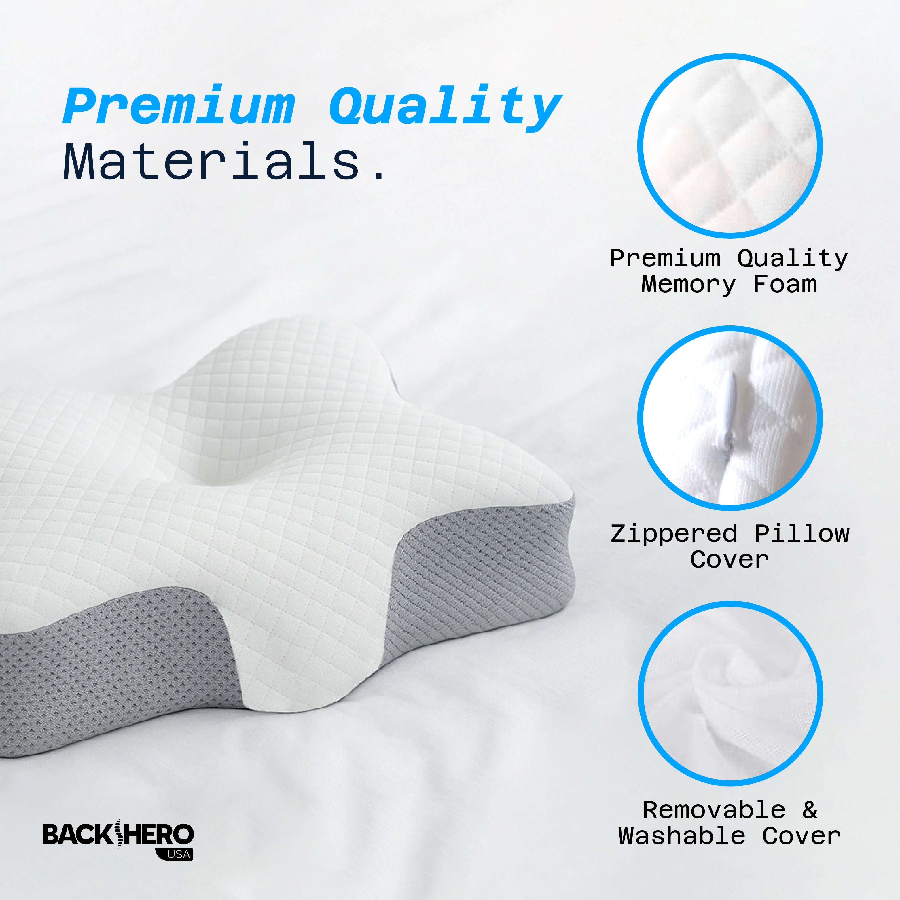 Back Hero USA Butterfly Memory Foam Neck Pillow