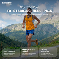 Runner on a mountain trail – massage insoles that say goodbye to stabbing heel pain