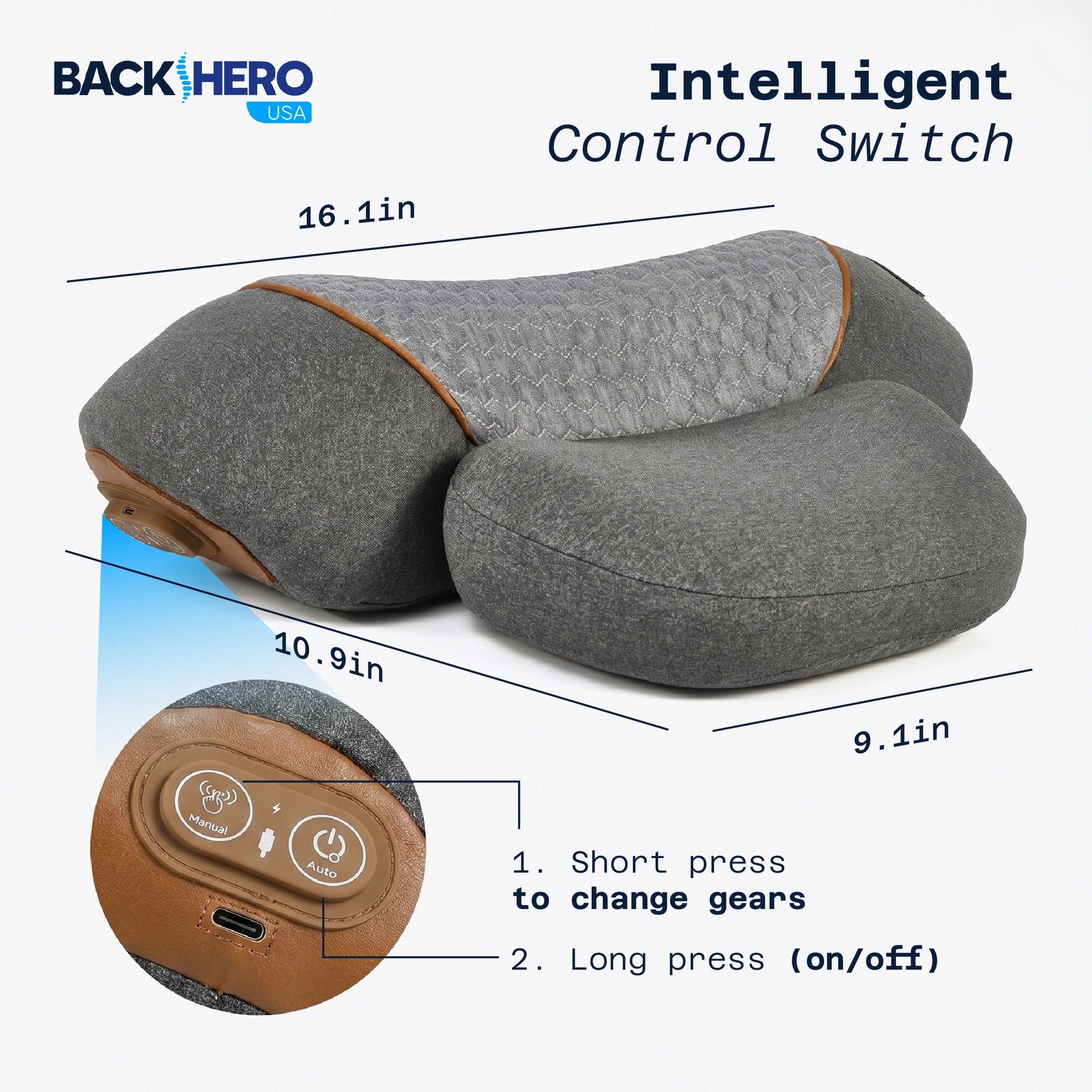 Back Hero USA Neck Massage Pillow