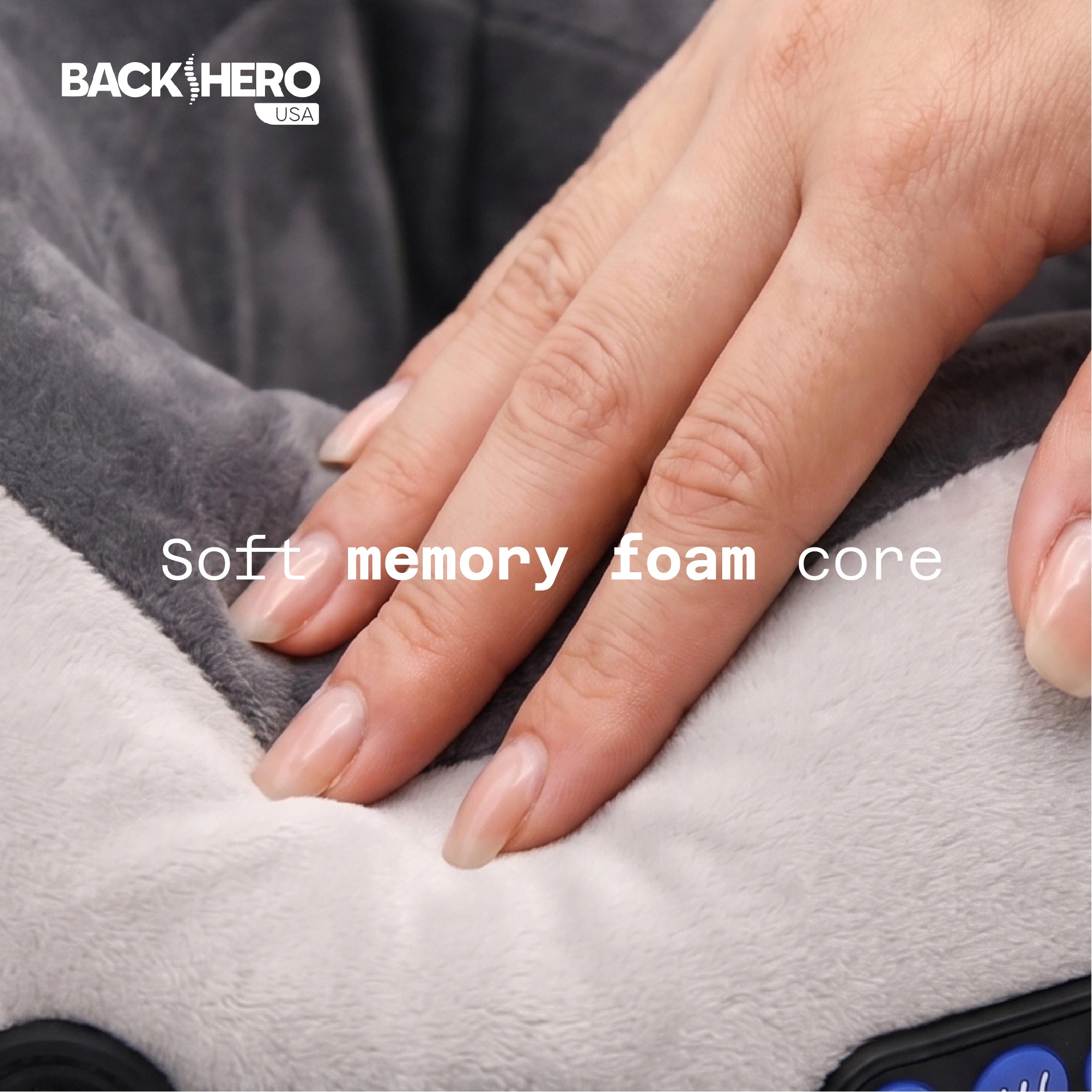 Back Hero USA Travel Neck Massage Pillow – Pain Relief