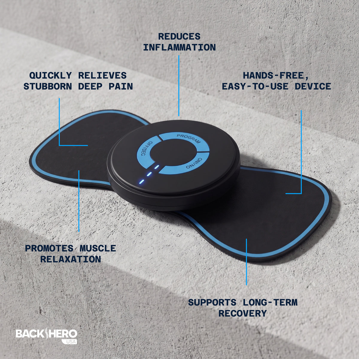 Back Hero USA Mini EMS Massager